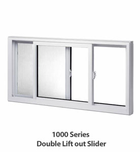 Double Lift Out Slider Window