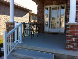 New Storm Door and Aluminum Railing